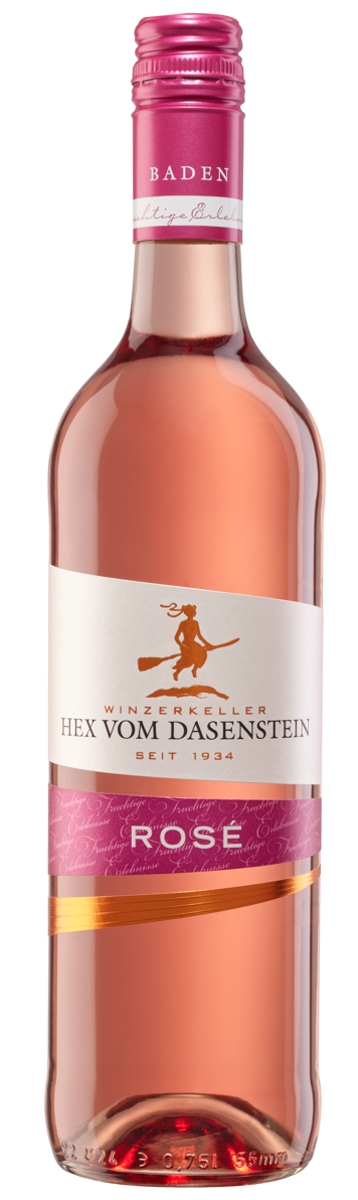 Eine Weinflasche Hex vom Dasenstein, Rosé